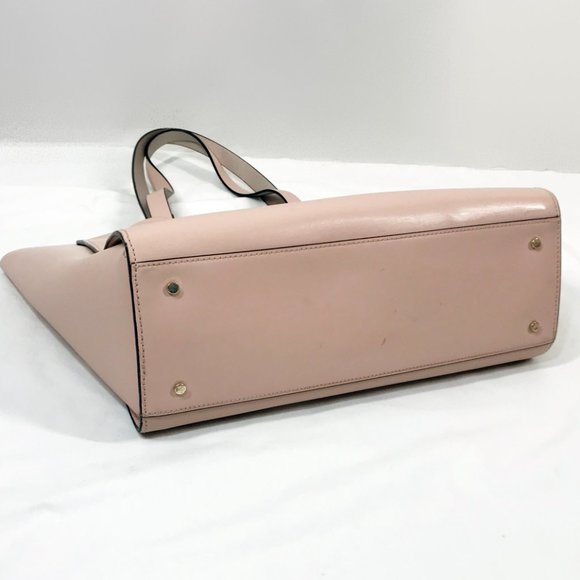 Kat Spade Magnolia Street Pink Leather Tote Bag Shopper Handbag Purse Large - Picture 13 of 14